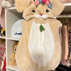 Dream play imagine Easter Bunny Costume Romper in Beige and White